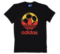 Adidas Originals Adi Trefoil Fútbol España tee Camiseta Negro Rojo Amarillo S