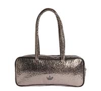 ADIDAS ORIGINALS Bolso de mano 'ADICOLOR ELONGATED AIRLINER METAL' negro / plata One Size negro / plata