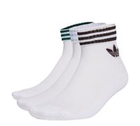 ADIDAS ORIGINALS Calcetines '3-Stripes Ankle 3 Pairs' azul pastel / marrón oscuro / verde oscuro / blanco 40-42 azul pastel / marrón oscuro / verde oscuro / blanco
