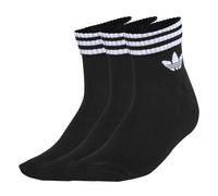 ADIDAS ORIGINALS Calcetines '3-Stripes Ankle 3 Pairs' negro / blanco 37-39 negro / blanco