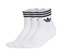 ADIDAS ORIGINALS Calcetines '3-Stripes Ankle 3 Pairs' negro / blanco 43-45 negro / blanco
