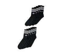 ADIDAS ORIGINALS Calcetines '3-STRIPES CREW 10 PAIRS' negro / blanco 37-39 negro / blanco