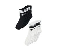 ADIDAS ORIGINALS Calcetines '3-STRIPES CREW 10 PAIRS' negro / blanco 43-45 negro / blanco