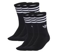 ADIDAS ORIGINALS Calcetines '3-Stripes Crew 6 Pairs' negro / blanco 34-36 negro / blanco
