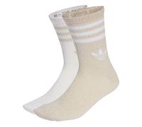 ADIDAS ORIGINALS Calcetines '3-Stripes Glitter Crew 2 Pairs' kitt / blanco 40-42 kitt / blanco