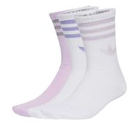 ADIDAS ORIGINALS Calcetines '3 STRIPES GLITTER CREW 3 PAIRS' gris oscuro / malva / lila pastel / blanco 43-45 EUR