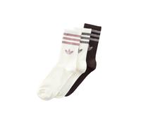 ADIDAS ORIGINALS Calcetines '3 STRIPES GLITTER CREW 3 PAIRS' marrón oscuro / malva / negro moteado / blanco 40-42 EUR