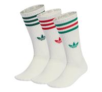 ADIDAS ORIGINALS Calcetines '3-Stripes High Crew 3 Pairs' esmeralda / verde oscuro / rojo / blanco 37-39 esmeralda / verde oscuro / rojo / blanco