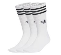 adidas 3 bandas 3P calcetines, Blanco (White), L