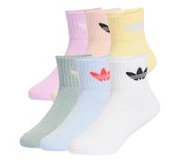 ADIDAS ORIGINALS Calcetines 'Ankle 6 Pairs Kids' azul claro / amarillo / menta / orquidea / rosa / blanco 16-17 azul claro / amarillo / menta / orquidea / rosa / blanco