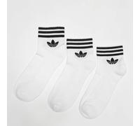 ADIDAS ORIGINALS Calcetines '3-Stripes Ankle 3 Pairs' negro / blanco 43-45 EUR