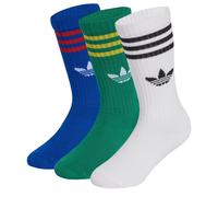 ADIDAS ORIGINALS Calcetines 'Crew 3 Pairs' azul / verde / rojo / blanco 25-27 EUR