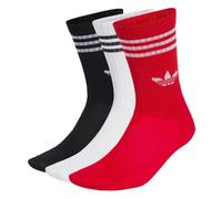 ADIDAS ORIGINALS Calcetines 'Crew 3 Pairs' gris / rojo / negro / blanco 16-17 gris / rojo / negro / blanco