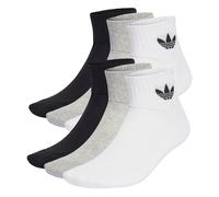 ADIDAS ORIGINALS Calcetines 'Mid Ankle 6 Pairs' gris moteado / negro / blanco 37-38 EUR
