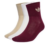 ADIDAS ORIGINALS Calcetines 'Mid Crew 3 Pairs' arena / burdeos / blanco 31-33 arena / burdeos / blanco