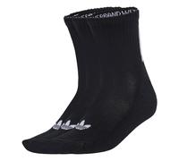 ADIDAS ORIGINALS Calcetines 'Quarter 3 Back Stripes 3 Pairs' gris / negro 37-39 gris / negro