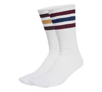 ADIDAS ORIGINALS Calcetines 'Ribbed Crew 2 Pairs' azul / amarillo / rojo vino / blanco 40-42 azul / amarillo / rojo vino / blanco