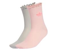 ADIDAS ORIGINALS Calcetines 'Ruffle 2 Pairs' gris / rosa 37-39 gris / rosa