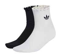 ADIDAS ORIGINALS Calcetines 'RUFFLE QUARTER' negro / blanco 43-45 negro / blanco