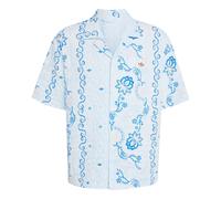 ADIDAS ORIGINALS Camisa 'Resort' azul claro / azul oscuro / caramelo / blanco MxTallas normales azul claro / azul oscuro / caramelo / blanco