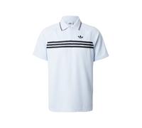 ADIDAS ORIGINALS Camiseta 'Chest Stripes Slim Polo' azul claro / negro L-XL EUR