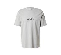adidas Hombre Essentials Linear Single Jersey tee, Medium Grey Heather/Black, L