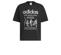 ADIDAS ORIGINALS Camiseta 'Only The Best For The Athlete' negro / blanco XXXLxTallas normales negro / blanco
