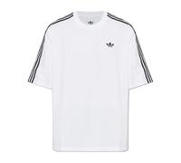 Adidas Originals - Camiseta Oversize Adicolor 3-Stripes - Tops - Hombre - Blanco - S -