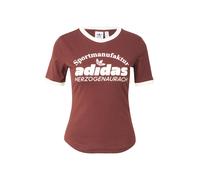 ADIDAS ORIGINALS Camiseta 'RETRO GRX' marrón / blanco XS marrón / blanco