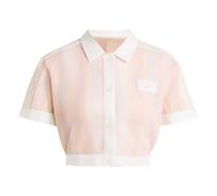 ADIDAS ORIGINALS Camiseta ' SUMMER GLOW STRIPED CROPPED' beige claro / rosa / talco XSxTallas normales EUR
