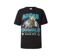 ADIDAS ORIGINALS Camiseta 'TREFOIL SERIES REGULAR' azul claro / oro / negro / blanco S EUR