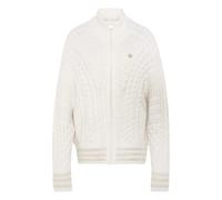 Cardigan Relaxed adidas Originals Cable Knit Firebird para mujer Blanco M