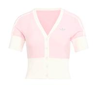 ADIDAS ORIGINALS Cárdigan 'V-NECK SHIRT WITH' rosa / blanco XL rosa / blanco
