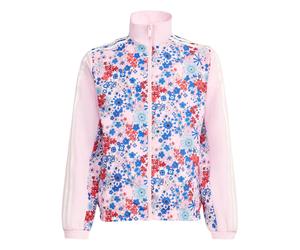 ADIDAS ORIGINALS Chaqueta de entretiempo 'Adidas Originals x Liberty London' azul real / azul claro / rosa / rojo fuego 164xTallas normales azul real / azul claro / rosa / rojo fuego