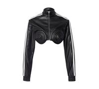 ADIDAS ORIGINALS Chaqueta de entretiempo 'Adidas x Jeremy Scott' negro / blanco S negro / blanco
