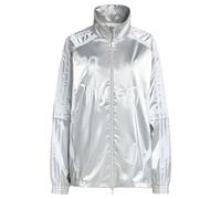 ADIDAS ORIGINALS Chaqueta de entretiempo 'Adilenium Season 4 Teamgeist' plata / blanco XS-S plata / blanco