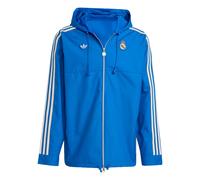 ADIDAS ORIGINALS Chaqueta de entretiempo 'Real Madrid Terrace Icons' azul oscuro / blanco M azul oscuro / blanco
