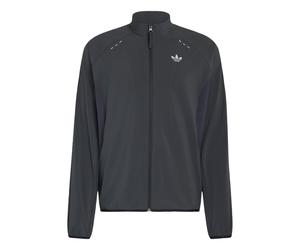 ADIDAS ORIGINALS Chaqueta de entretiempo 'Tech Trefoil Essentials' gris oscuro LxTallas normales EUR