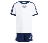 ADIDAS ORIGINALS Conjunto 'ADIDAS DISNEY SHORT T-SHIRT' marino / blanco 110xTallas normales EUR