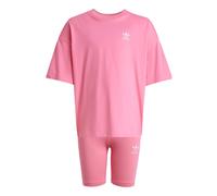 ADIDAS ORIGINALS Conjunto 'Cycling Shorts and Tee Set' rosa claro / blanco 128 rosa claro / blanco