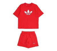 ADIDAS ORIGINALS Conjunto 'TREFOIL LOOSE SHORT TEE' rojo / blanco 116 EUR