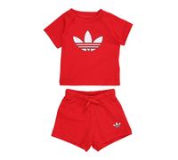 ADIDAS ORIGINALS Conjunto 'TREFOIL SHORT TEE' rojo / blanco 74 EUR