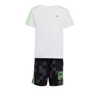ADIDAS ORIGINALS Conjunto 'x Minecraft' gris oscuro / verde claro / negro / blanco 122 gris oscuro / verde claro / negro / blanco