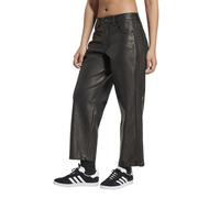 Adidas Originals Firebird Pleather 7/8 Pant Utility Black Talla: 44 | Pantalones de Cuero Outlet | Mujer | Negro
