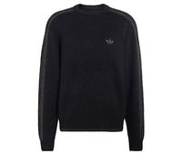 ADIDAS ORIGINALS Jersey '3 STRIPES FLUFFY KNIT CREW' negro XXL-XXXLxTallas normales EUR