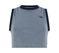 Adidas Originals - Logo Top - Tops - Mujer - Azul - 2XS -