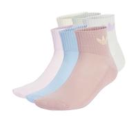Adidas Originals Lote de 6 pares de calcetines, Mid. Color Azul/Blanco/Rosa