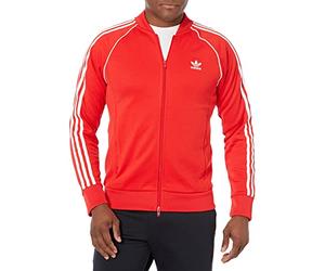 adidas Originals Men's Adicolor Classics Superstar Track Jacket, Vivid Red, Medium