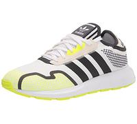 adidas Originals Men's Swift Run X Sneaker, White/Carbon/Solar Yellow, 5