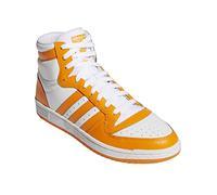 adidas Originals Men's Top Ten Hi Basketball Shoes, White | Orange Rush, 12